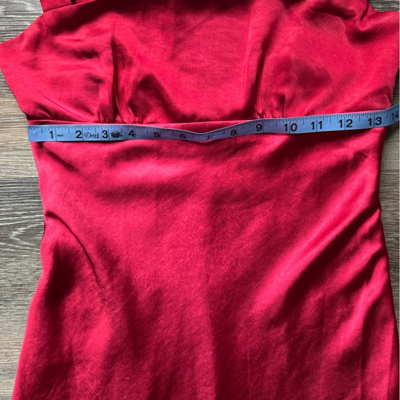 Princess Polly Radioactive satin square neck maxi dress in red 4 - Picture 6 of 9